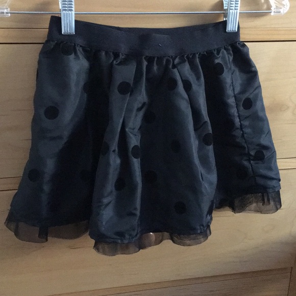 Black Polka Dot Skirt - Picture 3 of 3